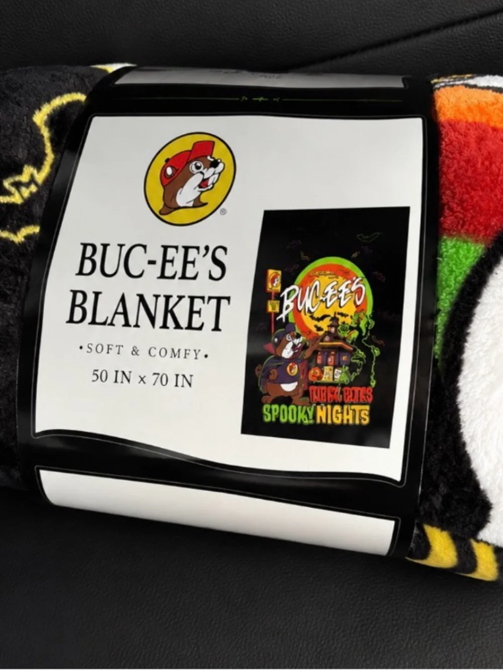 Buc-ee’s Halloween Plush Throw Blanket